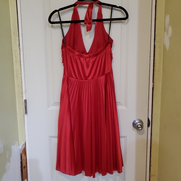 My Michelle Red Halter Top Dress - Picture 5 of 12